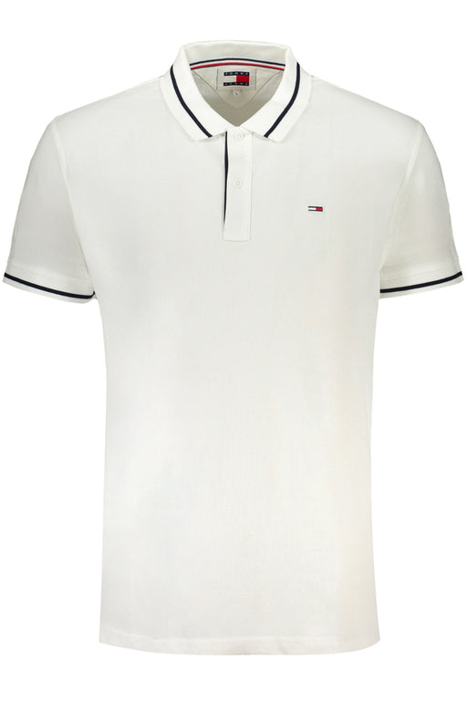 Tommy Hilfiger Mens White Short Sleeved Polo Shirt