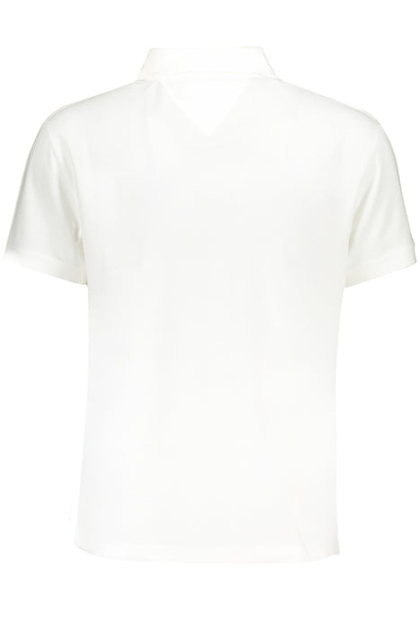 Tommy Hilfiger Mens White Short Sleeved Polo Shirt