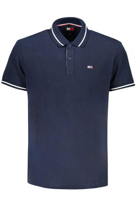 Tommy Hilfiger Mens Short Sleeved Polo Shirt Blue