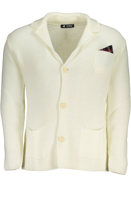 Us Grand Polo Cardigan Mens White