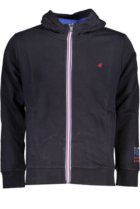 Us Grand Polo Mens Blue Zip Sweatshirt