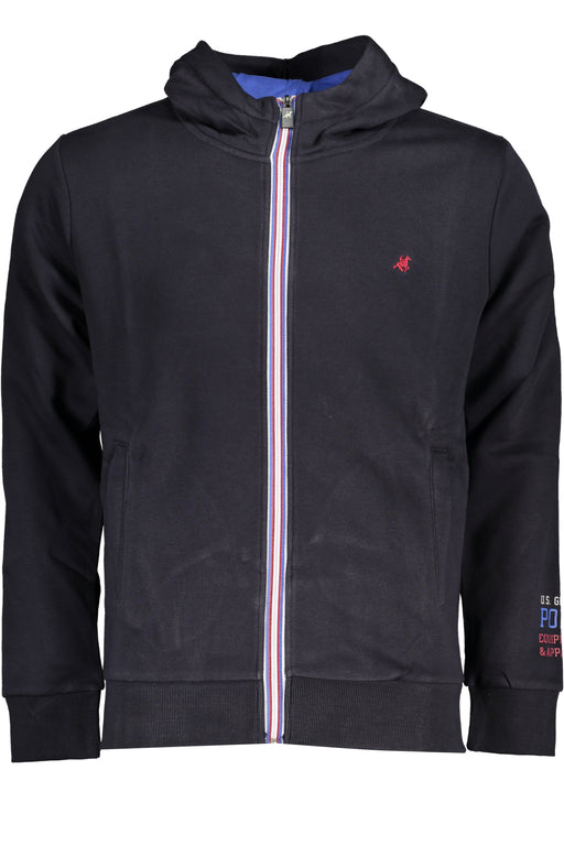 Us Grand Polo Mens Blue Zip Sweatshirt