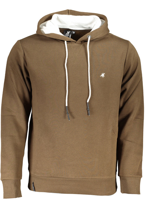 Us Grand Polo Mens Brown Zipless Sweatshirt