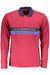 Us Grand Polo Mens Long Sleeved Polo Shirt Red