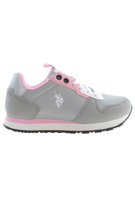 Us Polo Best Price Gray Girl Sport Shoes