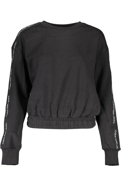 CALVIN KLEIN SWEATSHIRT WITHOUT ZIP WOMAN BLACK