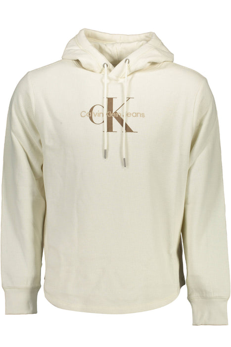 CALVIN KLEIN WHITE MENS SWEATSHIRT WITHOUT ZIP