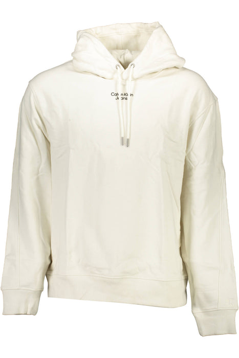 CALVIN KLEIN WHITE MENS SWEATSHIRT WITHOUT ZIP