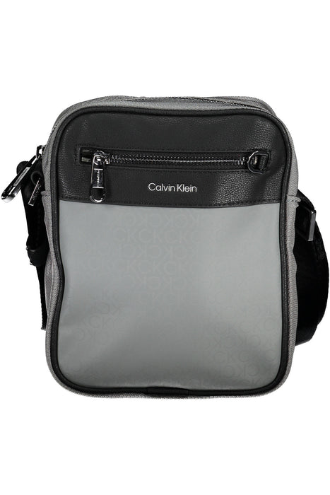 CALVIN KLEIN GRAY MAN SHOULDER BAG