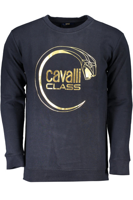 Cavalli Class Mens Blue Zipless Sweatshirt