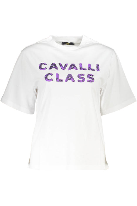 CAVALLI CLASS T-SHIRT SHORT SLEEVE WOMAN WHITE