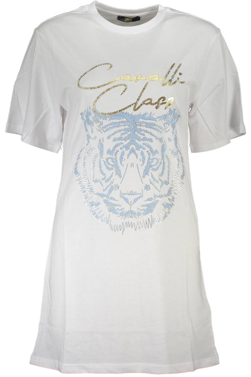 CAVALLI CLASS T-SHIRT SHORT SLEEVE WOMAN WHITE