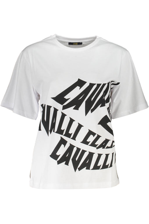 CAVALLI CLASS T-SHIRT SHORT SLEEVE WOMAN WHITE