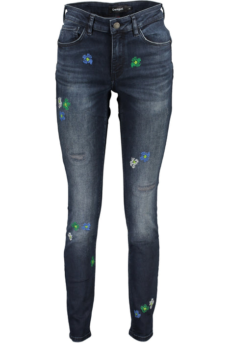 DESIGUAL WOMENS DENIM JEANS BLUE