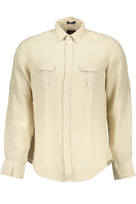 GANT MENS BEIGE LONG SLEEVE SHIRT