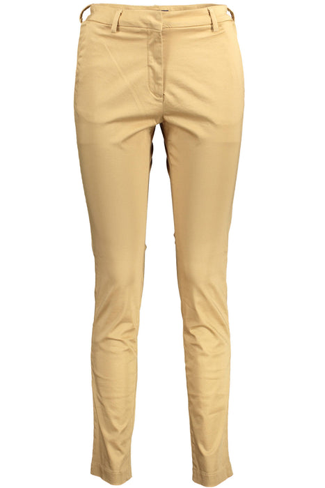 GANT WOMENS BEIGE TROUSERS