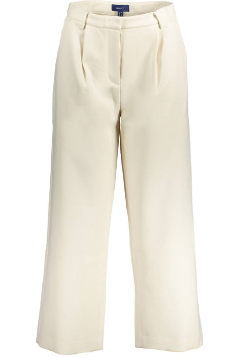 GANT WOMENS BEIGE TROUSERS