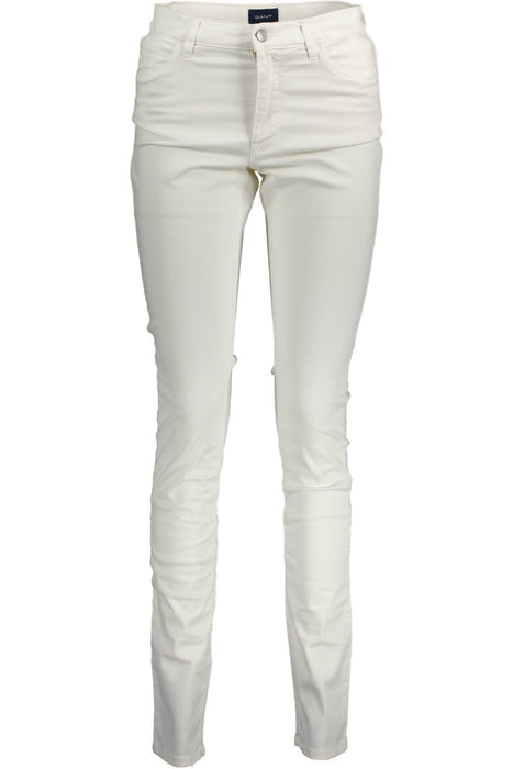 GANT WOMENS WHITE TROUSERS