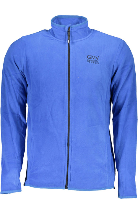 GIAN MARCO VENTURI MENS BLUE SWEATSHIRT WITH ZIP