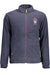 GIAN MARCO VENTURI MENS BLUE ZIPPED SWEATSHIRT