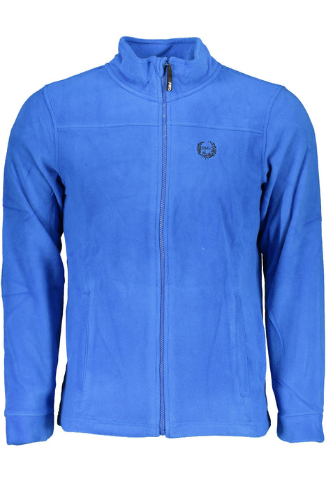 GIAN MARCO VENTURI MENS BLUE SWEATSHIRT WITH ZIP