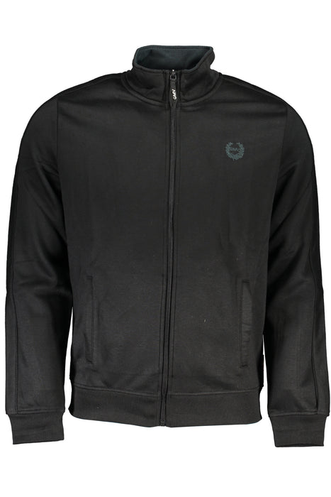 Gian Marco Venturi Mens Black Zip Sweatshirt