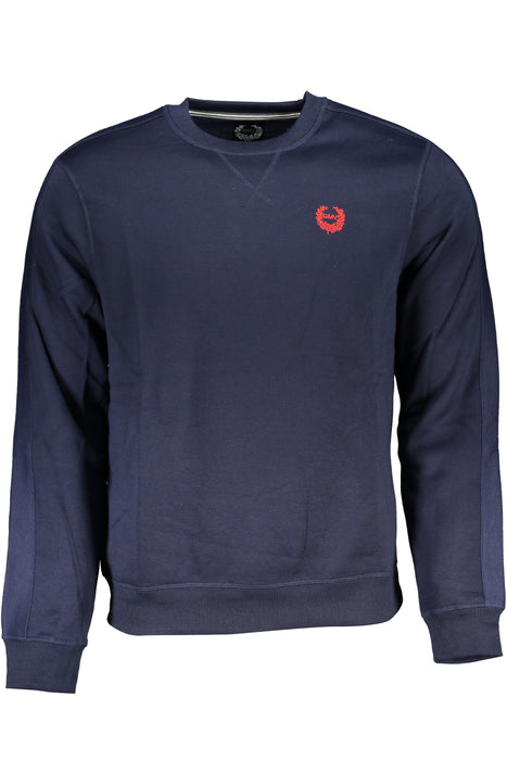 Gian Marco Venturi Mens Blue Zipless Sweatshirt