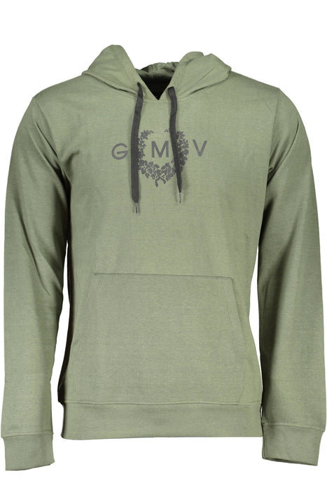 GIAN MARCO VENTURI MENS GREEN SWEATSHIRT WITHOUT ZIP