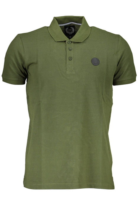 GIAN MARCO VENTURI MENS GREEN SHORT SLEEVED POLO SHIRT