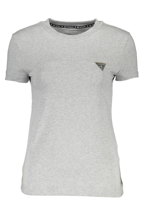 GUESS JEANS WOMENS SHORT SLEEVE T-SHIRT GRAY