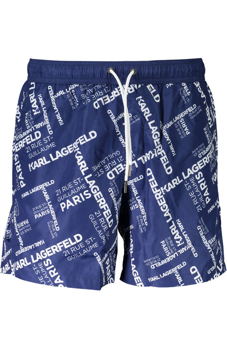 KARL LAGERFELD BEACHWEAR SWIMSUIT PARTS UNDER MAN BLUE