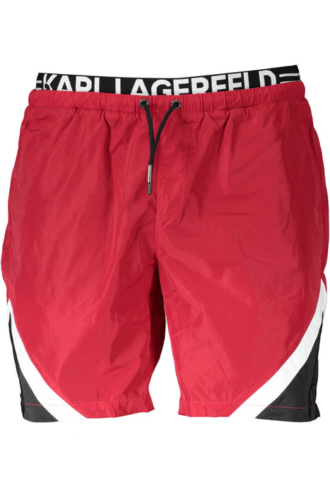 KARL LAGERFELD BEACHWEAR COSTUME PARTS UNDER MAN RED