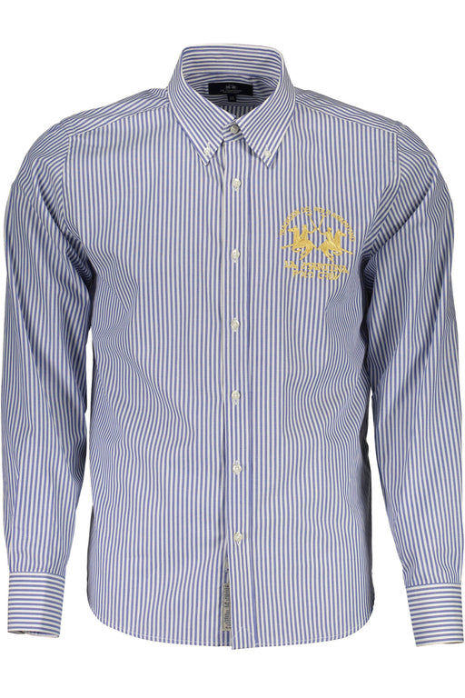 LA MARTINA MENS BLUE LONG SLEEVE SHIRT