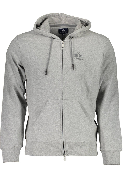 LA MARTINA SWEATSHIRT WITH ZIP MAN GRAY