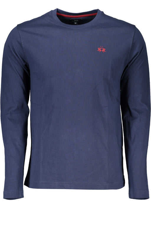 La Martina Mens Long Sleeve T-Shirt Blue