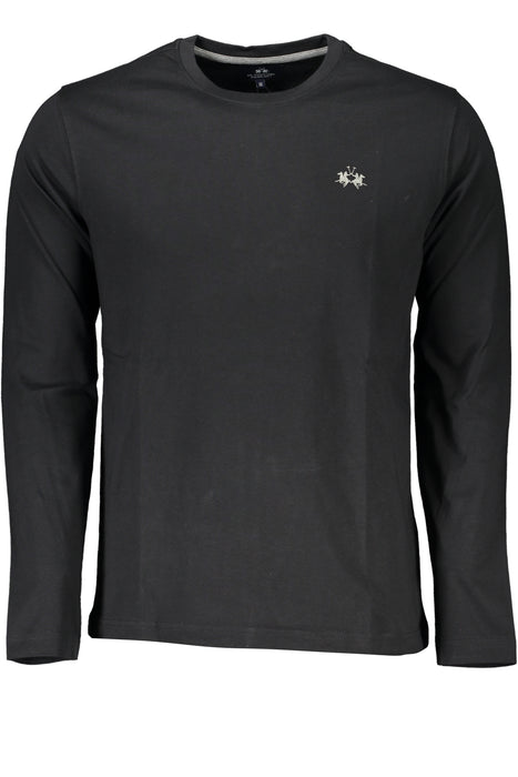 La Martina Mens Long Sleeve T-Shirt Black