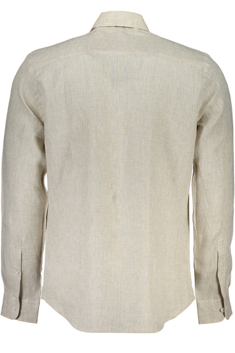 North Sails Long Sleeve Man Shirt Beige | Αγοράστε North Online - B2Brands | Μοντέρνο, Ποιοτικό