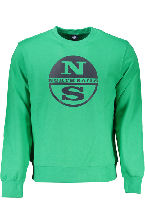 North Sails Green Mens Zipless Sweatshirt