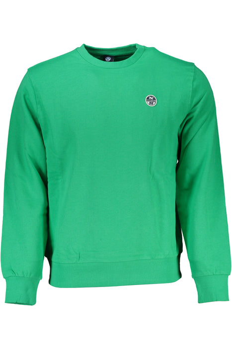 North Sails Green Mens Zipless Sweatshirt