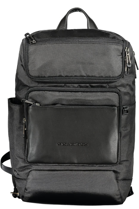 PIQUADRO MENS BLACK BACKPACK