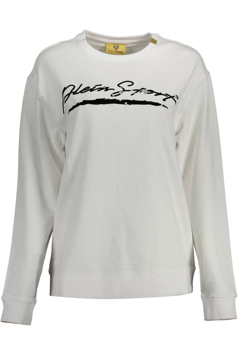 PLEIN SPORT SWEATSHIRT WITHOUT ZIP WOMAN WHITE