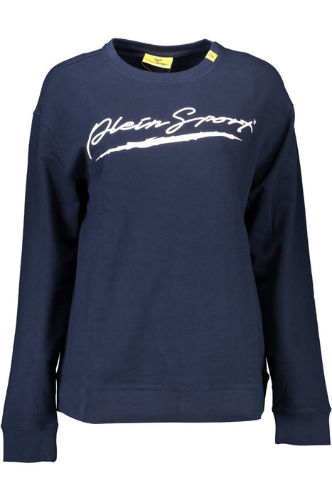 PLEIN SPORT SWEATSHIRT WITHOUT ZIP WOMAN BLUE