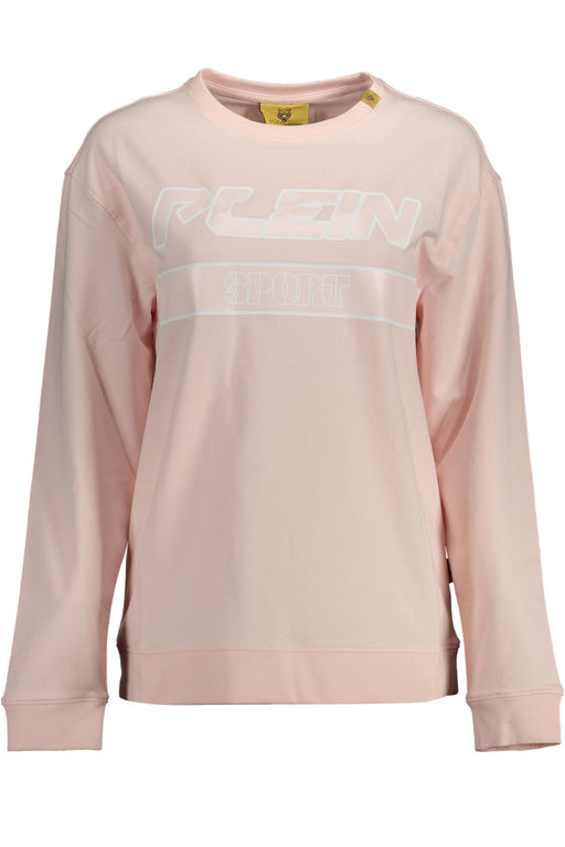 PLEIN SPORT SWEATSHIRT WITHOUT ZIP WOMAN PINK