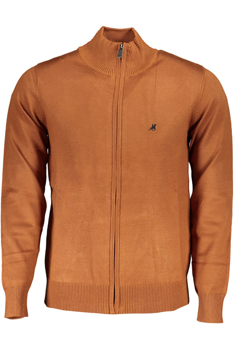 US GRAND POLO CARDIGAN MENS BROWN