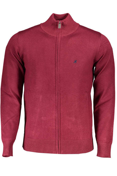 US GRAND POLO MENS RED CARDIGAN