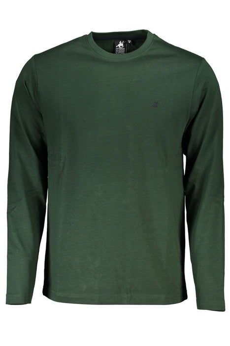 US GRAND POLO MENS LONG SLEEVE T-SHIRT GREEN