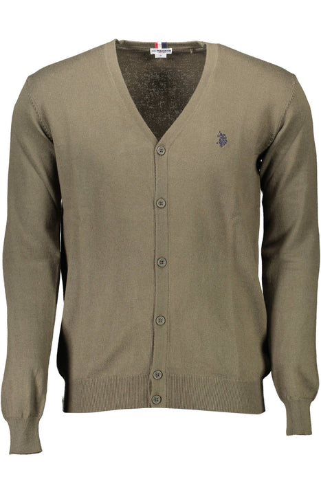 US POLO CARDIGAN MAN GREEN